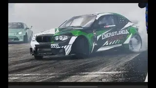 Drift BMW e82 seria 1 coupe 6.2 V8 Eryk Goczał Bemowo Warsaw DMP Driftingowe Mistrzostwa Polski