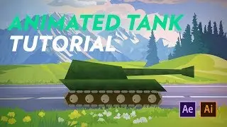 Moving tank animation in After Effects and Illustrator - Tutorial