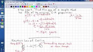 Calc 12 Chp 6.4 (2018) - Exponential Growth and Decay