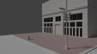 3D Basics - Modeling a Street Corner in Blender - Part 1