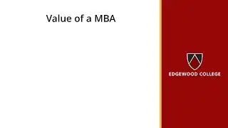Value of a MBA