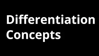 Differentiation Concepts for Physics
