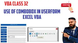How to use VBA code for a combobox in a userform in Excel