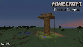 Minecraft Tornado Survival (Localized Weather Mod) S7Ep8: Weather Tower!