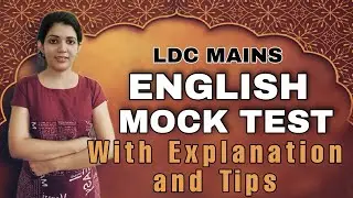 English mock test with explanations|| tips||LDC 2021|| sruthy's learning square