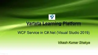 WFC Service Using Visual Studio 2019 in C #