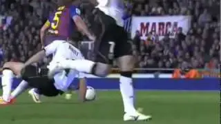 Puyol skill vs Valencia