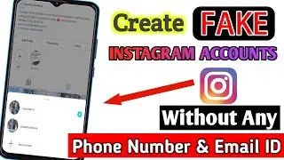How to make instagram FAKE account 2021🤪/Instagram fake account kaise banaye 🔥
