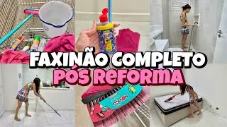 VLOGÃO: FAXINÃO NO APÊ | tirando todo o pó| primeira faxina pós reforma🏠💖🧽🫧