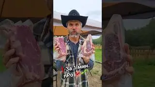 За 1 мин  про говяжьи 🐂 стейк🥩 от Белорусского ковбоя 🌱🤠 А цвет? 🤣🤣🤣 много факторов влияет на цвет..