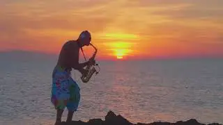 Nox Vahn, Marsh   Come Together Improvisation on saxophone Syntheticsax recording by the sea at suns