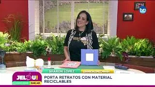 Portaretratos de tela con Sharon Lopez