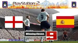 England vs Spain, but Winning Eleven 9 | PCSX2 60FPS Full HD