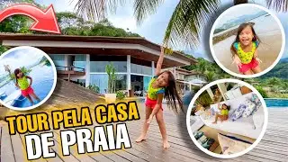 TOUR PELA CASA DE PRAIA | UM LUXO * Invadi o quarto de todo mundo kkkkk *