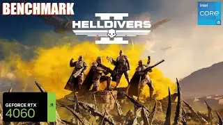 Helldivers 2 RTX 4060 FPS TEST | RTX 4060 & i5 12400F Benchmark 1080p/1440p/4K