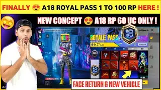 NEW CRATE & FACE RETURN 😍 Bgmi New Royale Pass Here | A18 Royal Pass |  Next Royal Pass Bgmi 