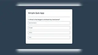 Quiz App Using JavaScript | 30 JavaScript Projects in 30 Days | Day # 9