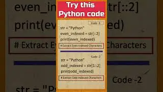 8 - Try this Python Code | Python for Beginners | Interview Questions for freshers | Python Coding