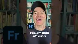 Turn any brush into eraser! Adobe Fresco