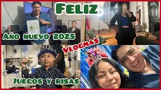 VLOGMAS🎊Feliz Año Nuevo 2025 +juegos y karaoke 🎤