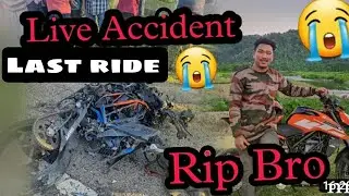 Ktm Duke 250 accident || Live crash 💔 || Instagram friend