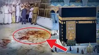 حقيقة السائل الأحمر الذى ينزل من الكعبة !