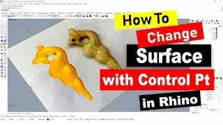 How to Create Organic Surface in Rhino (2019): Rhino 3D CAD Technique #25