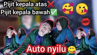 Awalnya pijit kepala atas‼️endingnya malah pijit kepala bawah💯