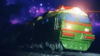Электровоз ВЛ11 из пластилина