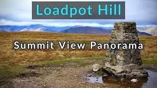 Loadpot Hill : Labelled Summit View Panorama - Lake District Far Eastern Fells