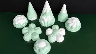 ASMR baking soda crushing 💚🤍