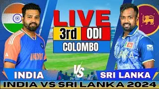 🔴 Live: India vs Sri Lanka 3rd One Day, Live Match Score & Commentary | IND vs SL Live match Today