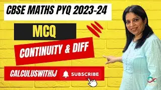 CBSE MATHS 2025-26| Continuity & Differentiability| 2024 PYQ| MCQ  #math #integration #derivatives