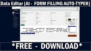 Data Editar Form Filling Auto Typer Software | Form Filling Auto Typer Software
