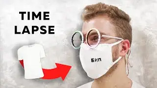 Маска для защиты органов дыхания из подручных материалов😷(БИП, #17.1 time lapse)