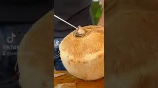 как открыть кокос в одно движение 