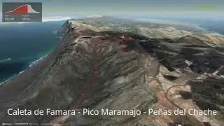 Caleta de Famara - Pico Maramajo - Peñas del Chache ∆ hiking trails ∆ 3d-trail.com/spain/