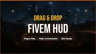 FiveM Drag & Drop HUD - with Speed, Fuel, Health Integration [ESX]
