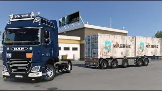 BROSHUIS COMBO TRAILER / DAF SOUND / BOYANABİLEN JANTLAR / Euro Truck Simulator 2 v.1.43 mods DAF XF