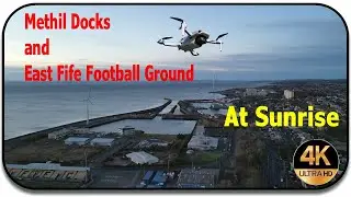 Methil docks and East Fife football ground (Scotland)