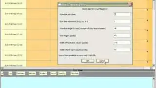 Scheduling software import configuration