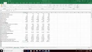 Wiring Financial Statements (Excel 2016)