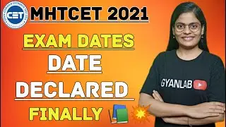 MHT-CET 2021 Dates Declared  Finally 📚💥🎯 Maha Marathon Time Table Updated💥