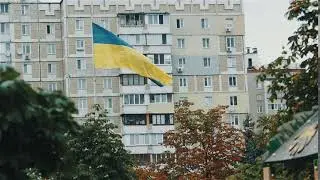 4K footage free FLAG UKRAINE / ФЛАГ (СТЯГ) УКРАЇНИ