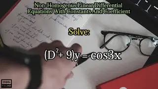 solve (D^2+9)y=cos3x|non homogeneous linear differential equation