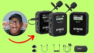 SYNCO Wireless Lavalier Microphone, G2(A2) 2.4G Dual Transmitter Lapel Mic 330FT - Unnoxing