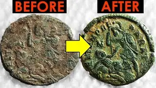 Roman Coin Restoration - Soldier Spearing Barbarian!