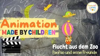 ANIMATION made by CHILDREN | Flucht aus dem Zoo | Stop motion