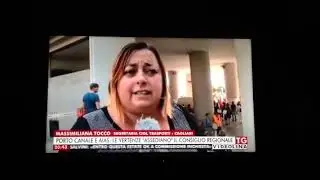 Porto Canale di Cagliari. Manifestazione per chiedere il rilancio delle attività. 23 luglio 2019