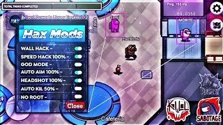 mod menu Among Us skins liberadas😲 Speed hack⚪ sempre impostor
